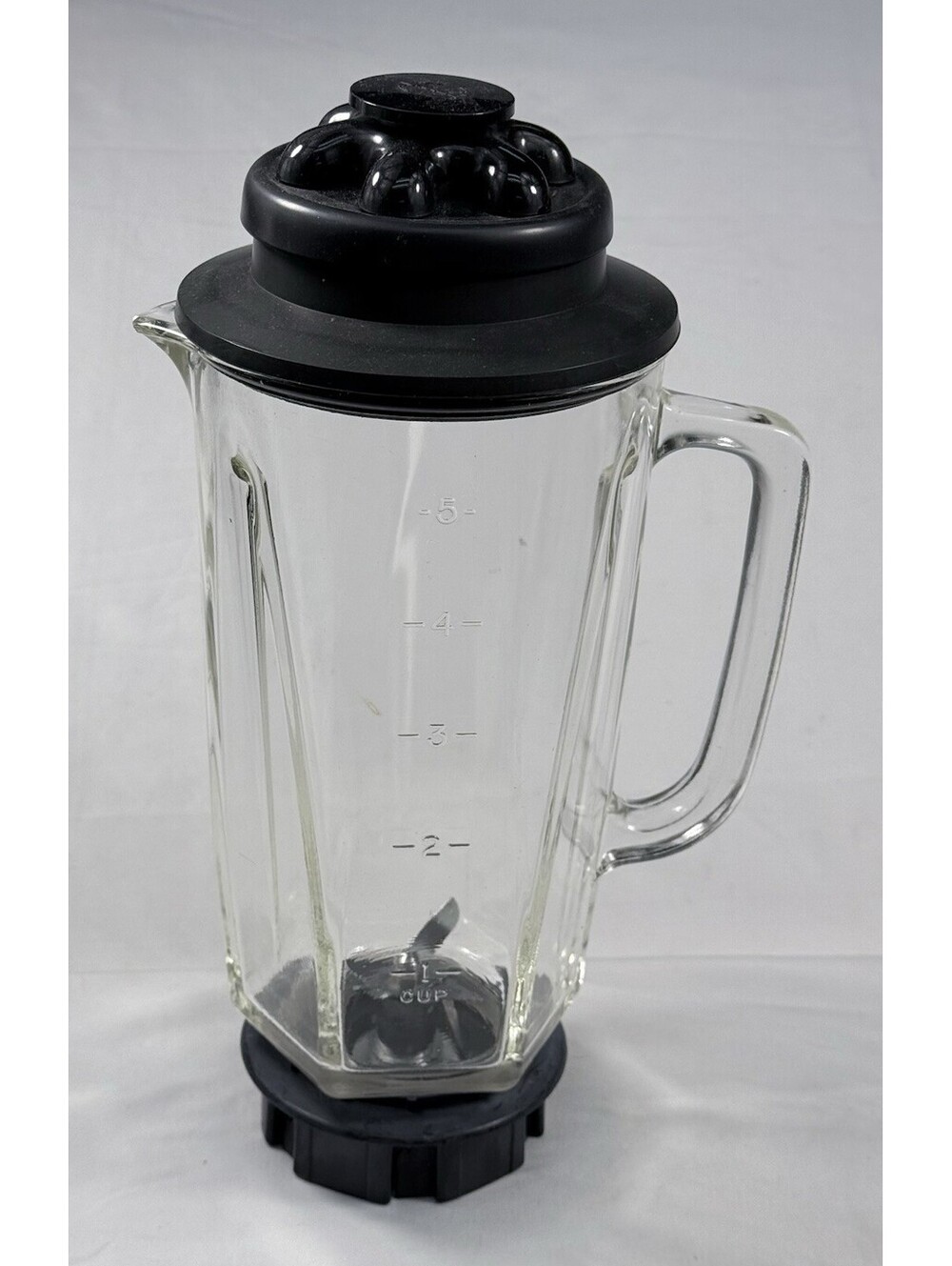 Vintage Kenmore 6 Speed Blender Glass Jar Pitcher Lid Assembly Mid Century Part